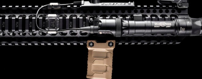 The Strike Industries Stacked Angled Grip Goes Picatinny