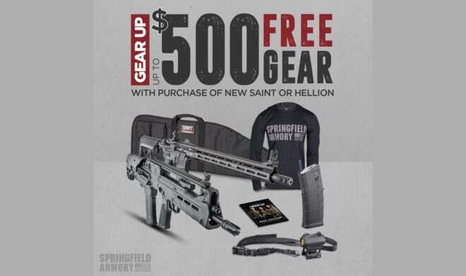 Buy a SAINT or Hellion, Get $500 FREE Gear - Springfield Gear Up 2023