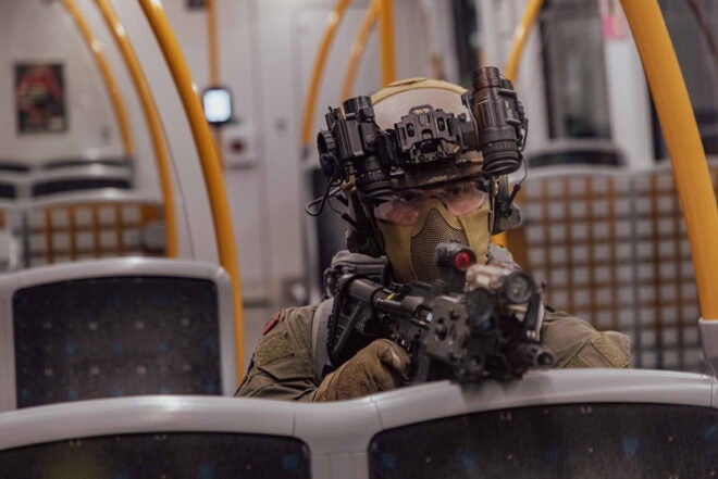 Norwegian Army Goes Subway