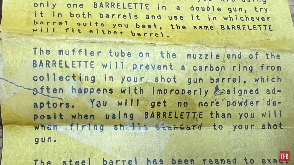 Barrelette Shotgun Adapter