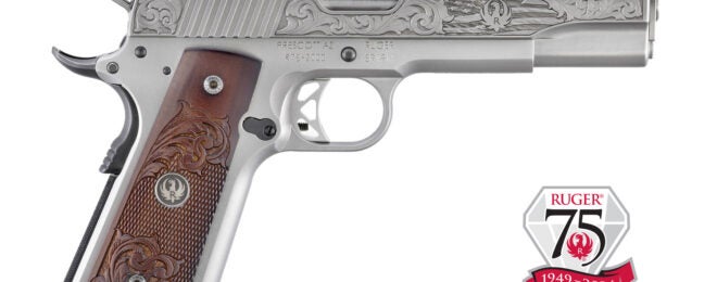 Ruger introduces a new Diamond Anniversary Limited Edition SR1911, celebrating their company's 75th year in business.