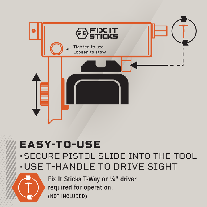 New Polymer Field Pistol Sight Tool from Fix It Sticks