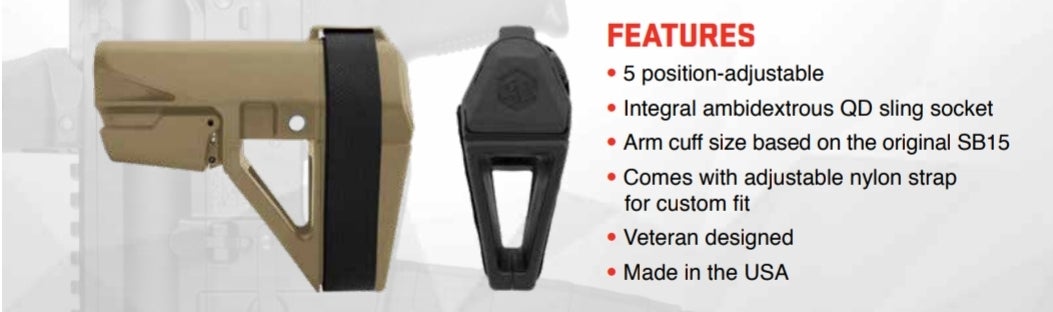 SB Tactical Releases New SBA5 Arm Brace